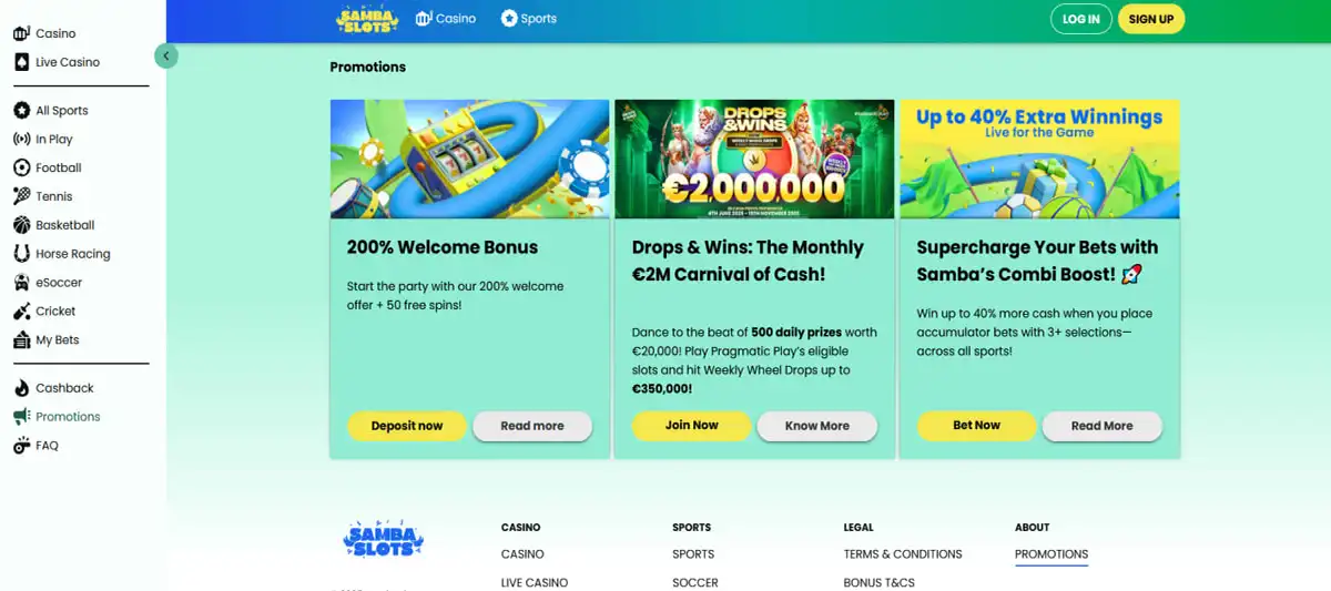 Bonuses available for new users playing Fortune tiger Samba slots