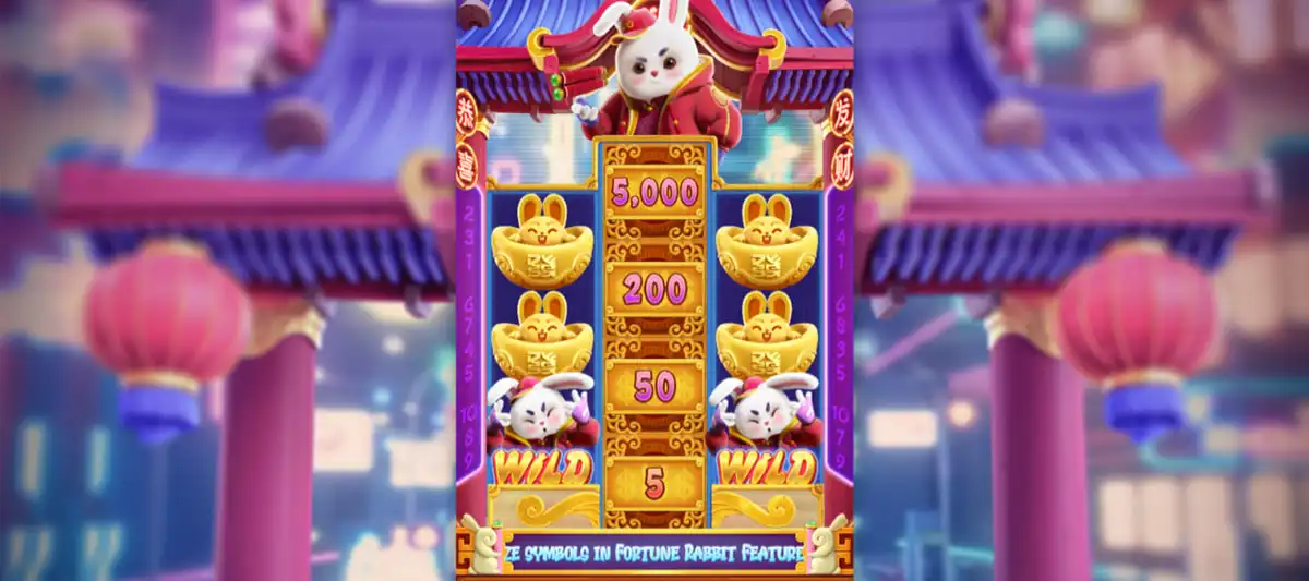 Fortune Rabbit slot with Golden Symbol feature and cluster wins