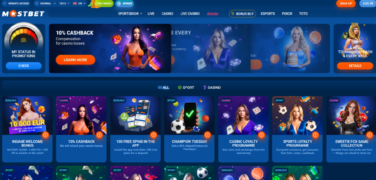 Fortune Tiger Mostbet welcome bonus available after registration