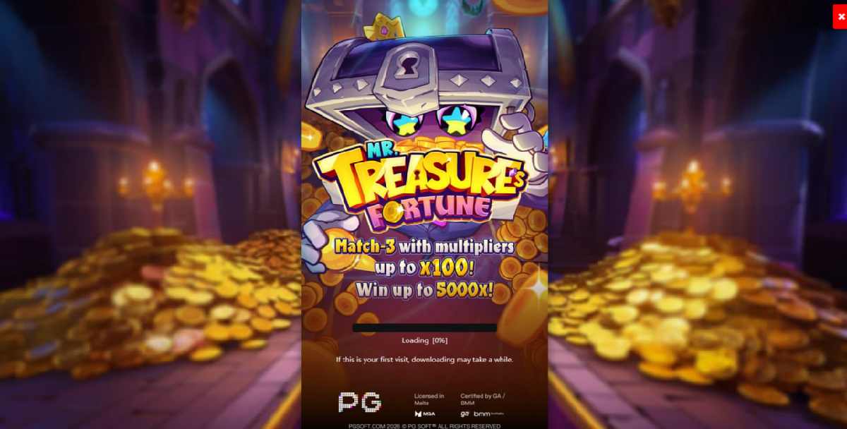 Mr. Treasure’s Fortune slot overview with 3×3 grid and cascading wins