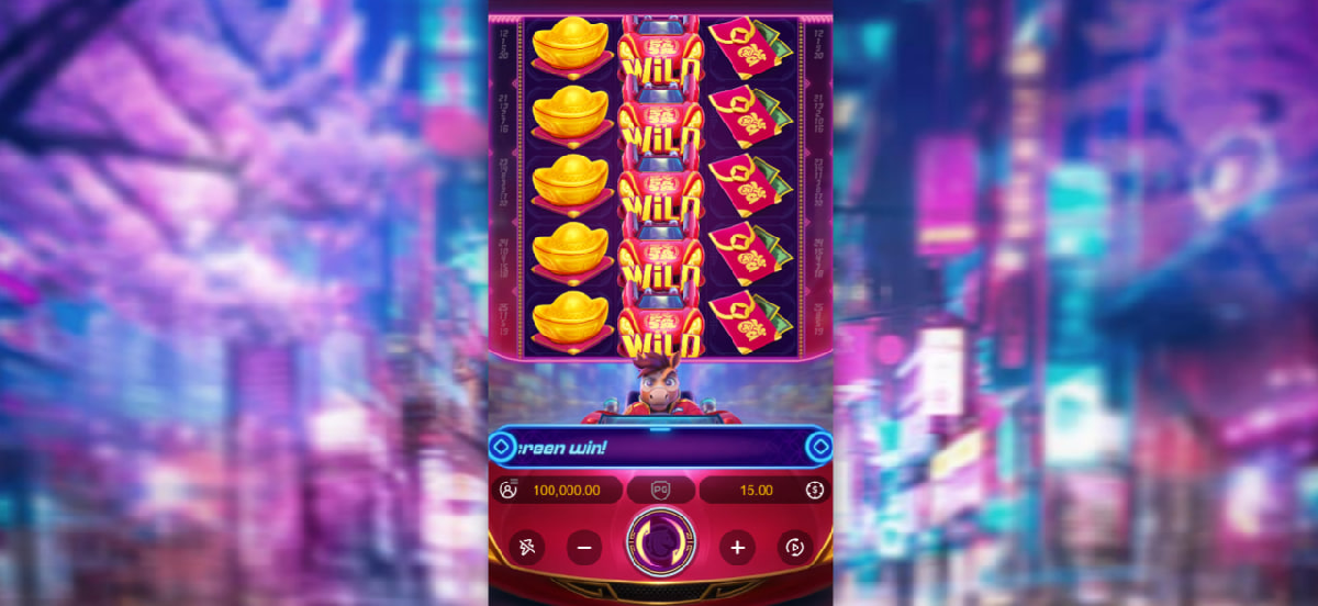 Fortune Horse bonus feature showing synchronized reels and x10 multiplier activation