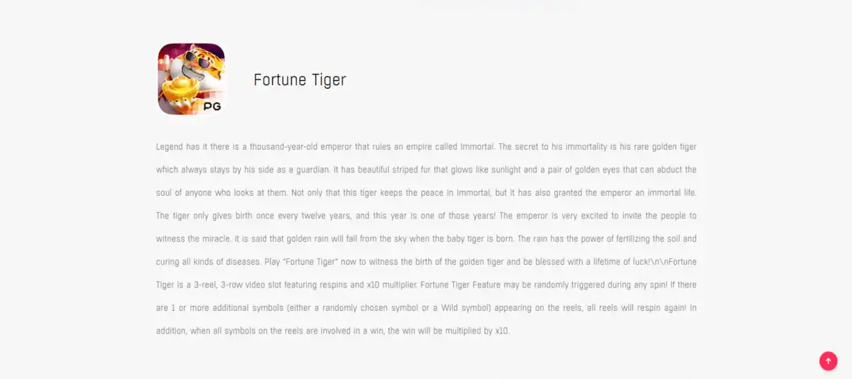 Fortune Tiger slot running on smartphone using Bet7k mobile browser version