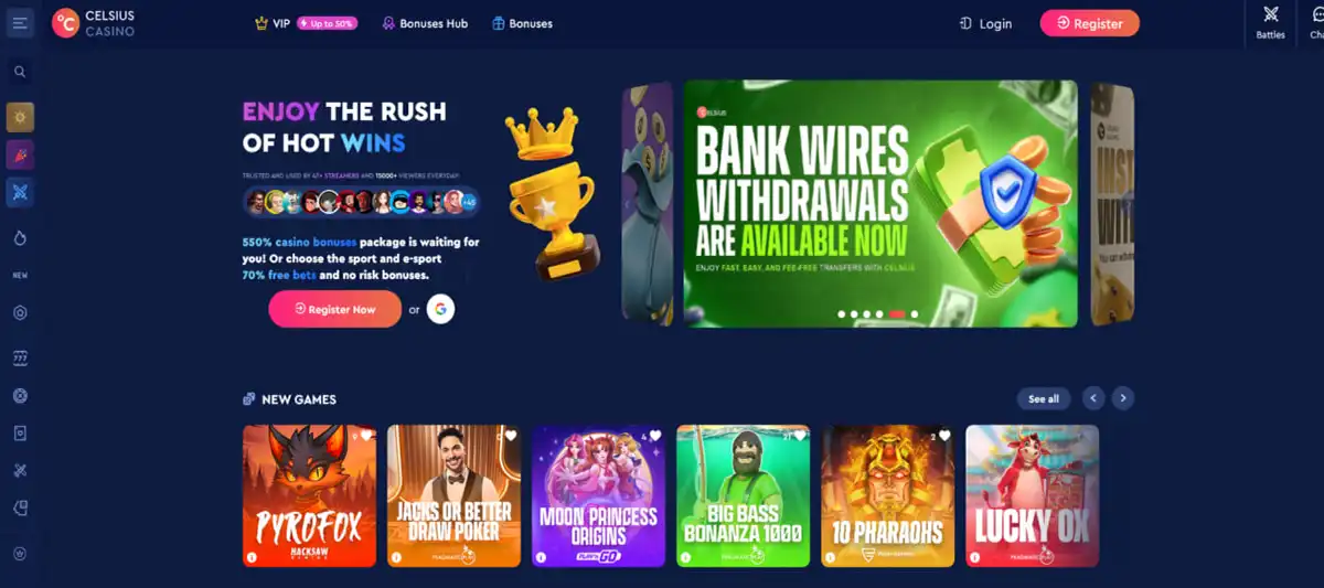 Search result showing how to find Fortune Tiger on Celsius casino