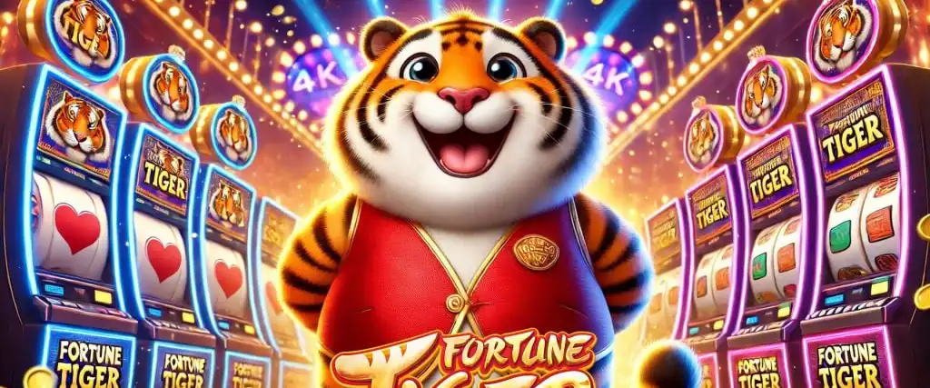 Image showing the Fortune Tiger slot interface with bonus symbols on screen