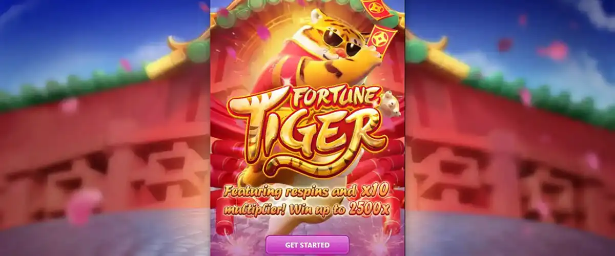 Player spinning Fortune Tiger slot with bonus balance visible