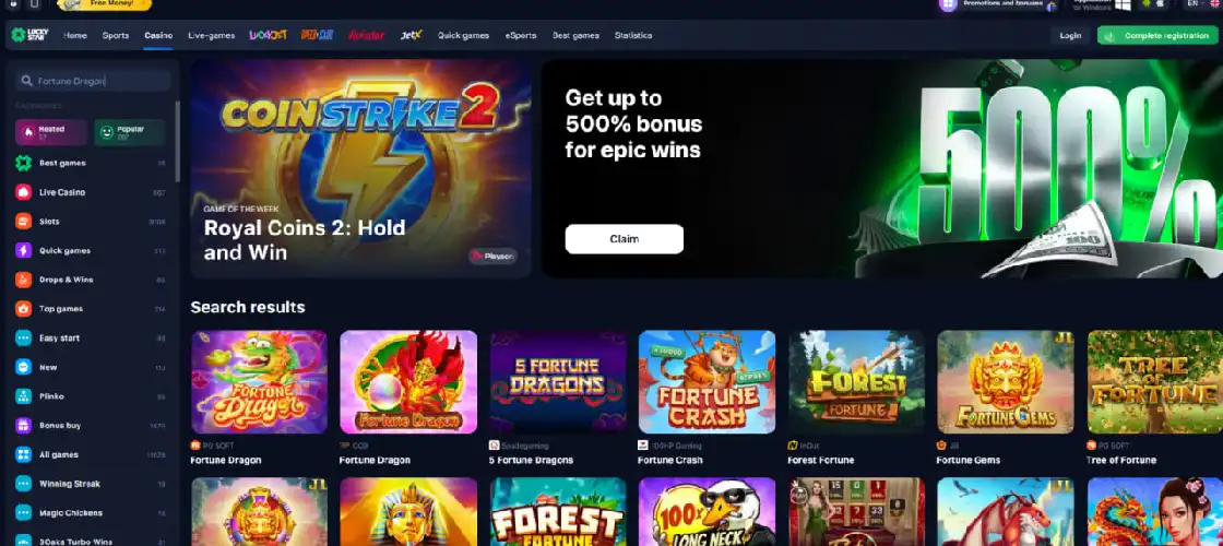 Fortune Dragon symbols, design and Asian theme details