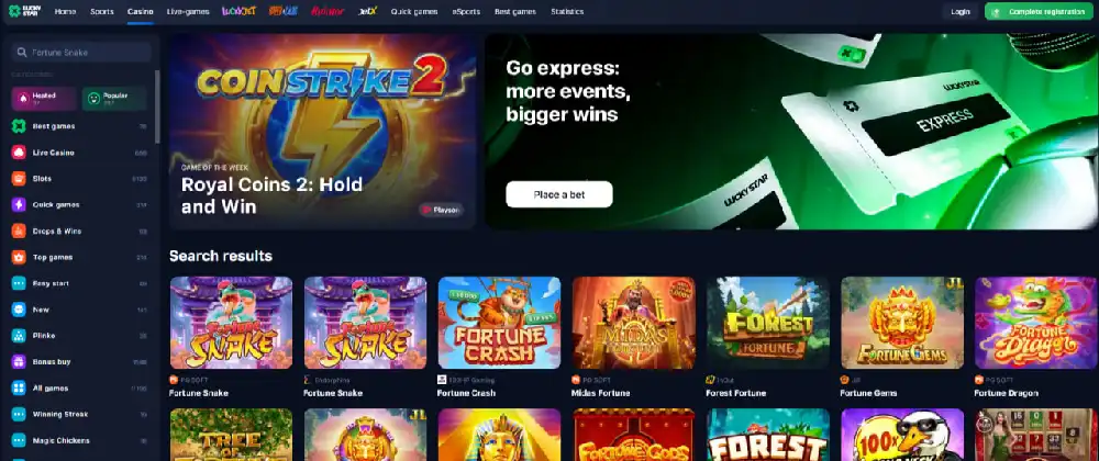 RTP, volatility and max win chart in Fortune Snake slot