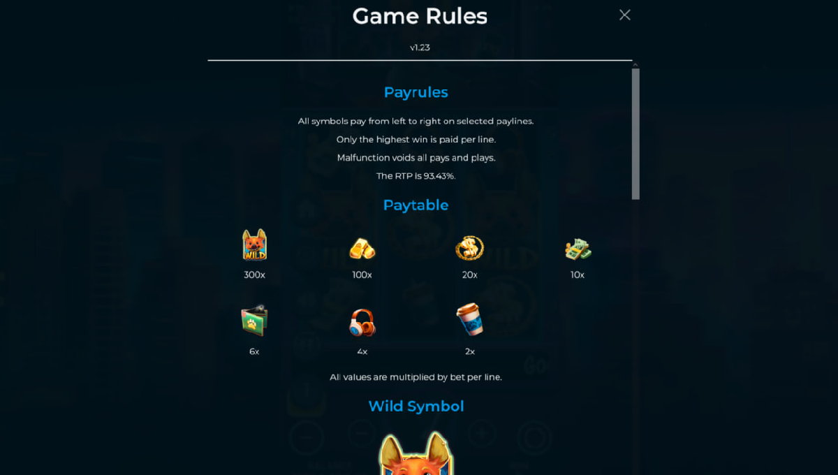 Mobile version of Fortune Wolf slot on smartphone